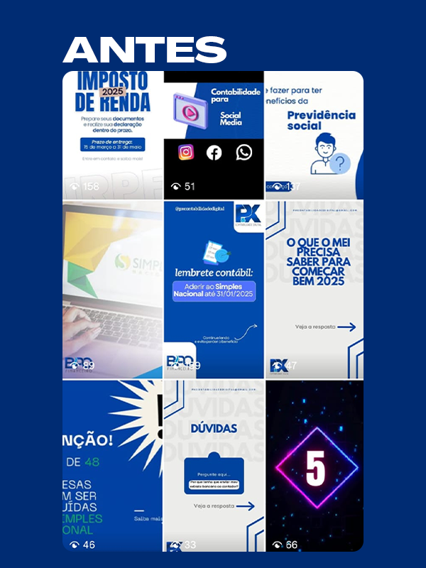 Conteúdos que antes registravam menos de 100 visualizações