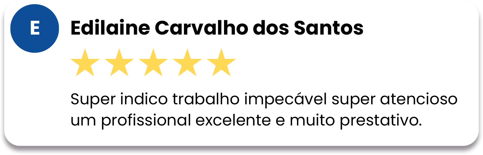 Feedback Mova Criativo Edilaine - Com Sombra